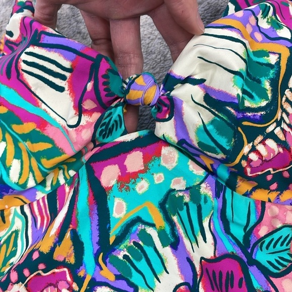 NWT Sunsets Lush Garden Maeve Tankini Colorful Floral Underwire Sz 36D 38C - Picture 6 of 13